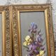 Gaston Corbier – Pair of floral paintings, oil on panel (63 cm)
