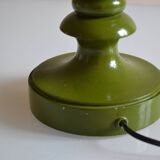 Vintage olive green lamp base circa 1970