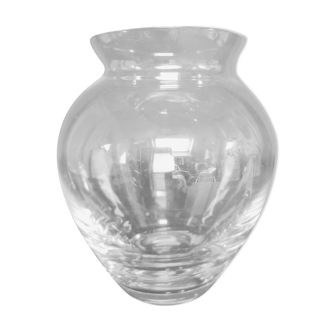 Iridescent glass vase