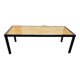 Black metal coffee table