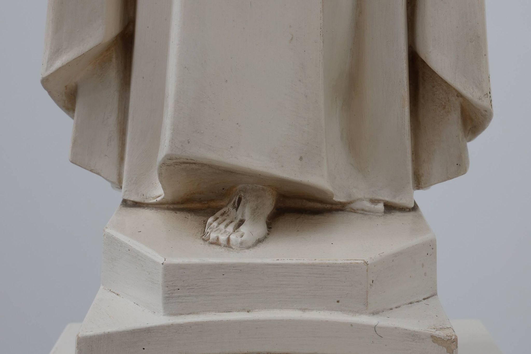 “Christ King in Our Home” Plaster Statue, Belgium, ca. 1920