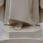 “Christ King in Our Home” Plaster Statue, Belgium, ca. 1920