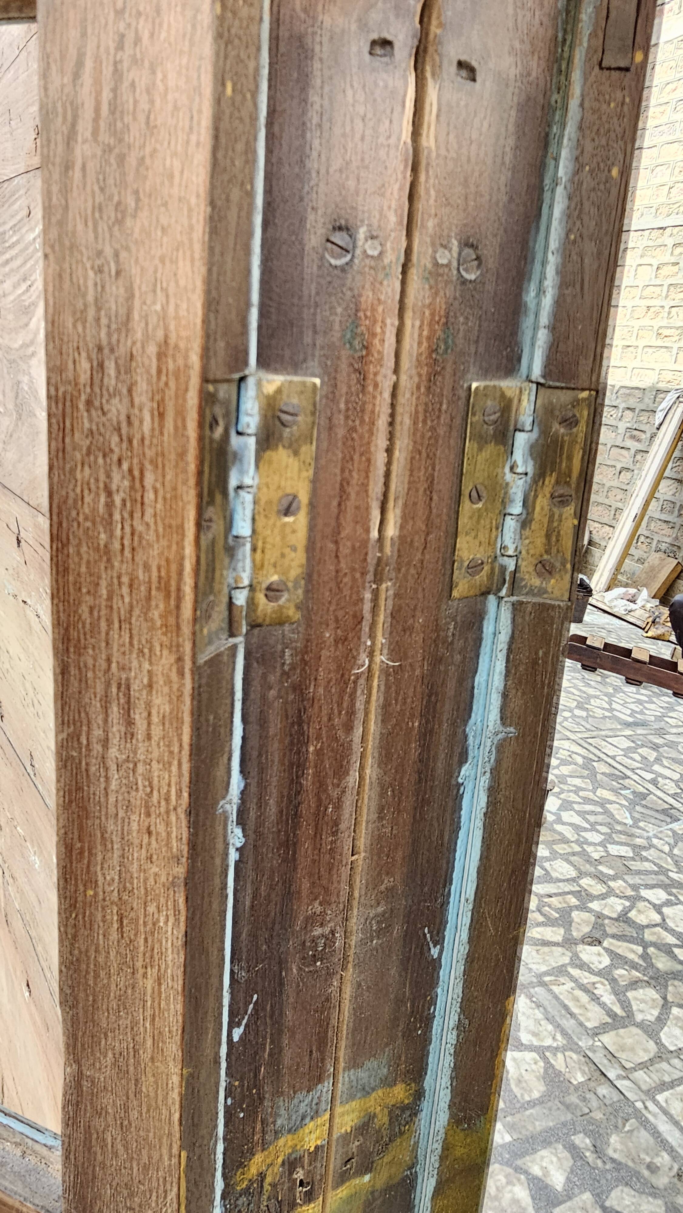 Art Deco mirror in Burmese teak
