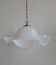 Vintage murano white swirl ceiling lamp