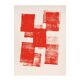 Abstract painting 30x40cm illustration in red signed eawy