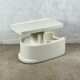 Desserte space age en plastique des années 70, design vintage made in italy
