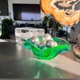 Rare Murano Vide-poche Ouraline Sommerso - Design by Flavio Poli - 1960