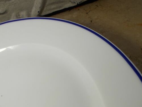 6 plates dessert Limoges Haviland Rochas filet bleu