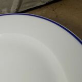 6 assiettes dessert Limoges Haviland Rochas filet bleu