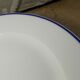 6 plates dessert Limoges Haviland Rochas filet bleu