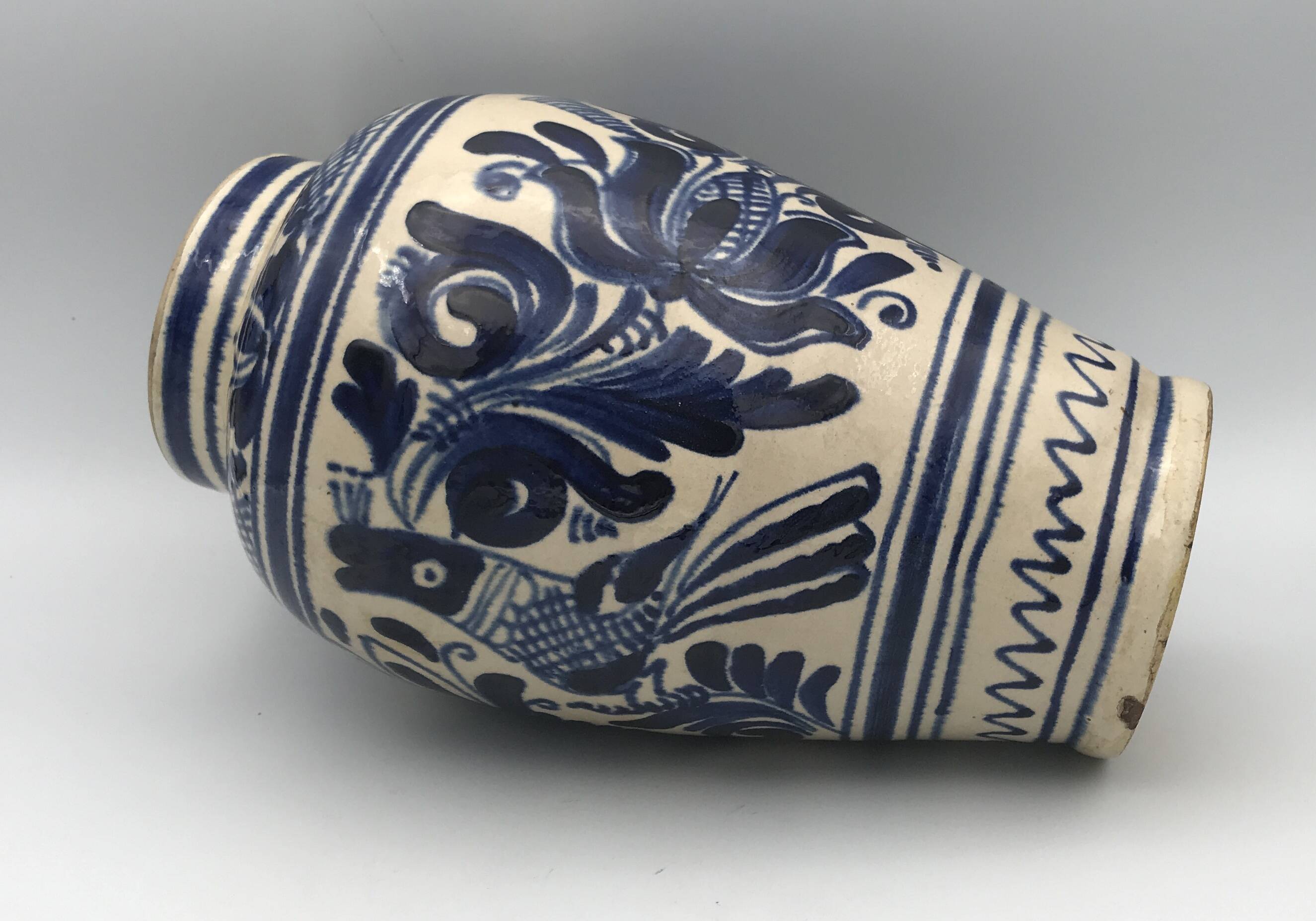 Vintage korond glazed terracotta pottery vase