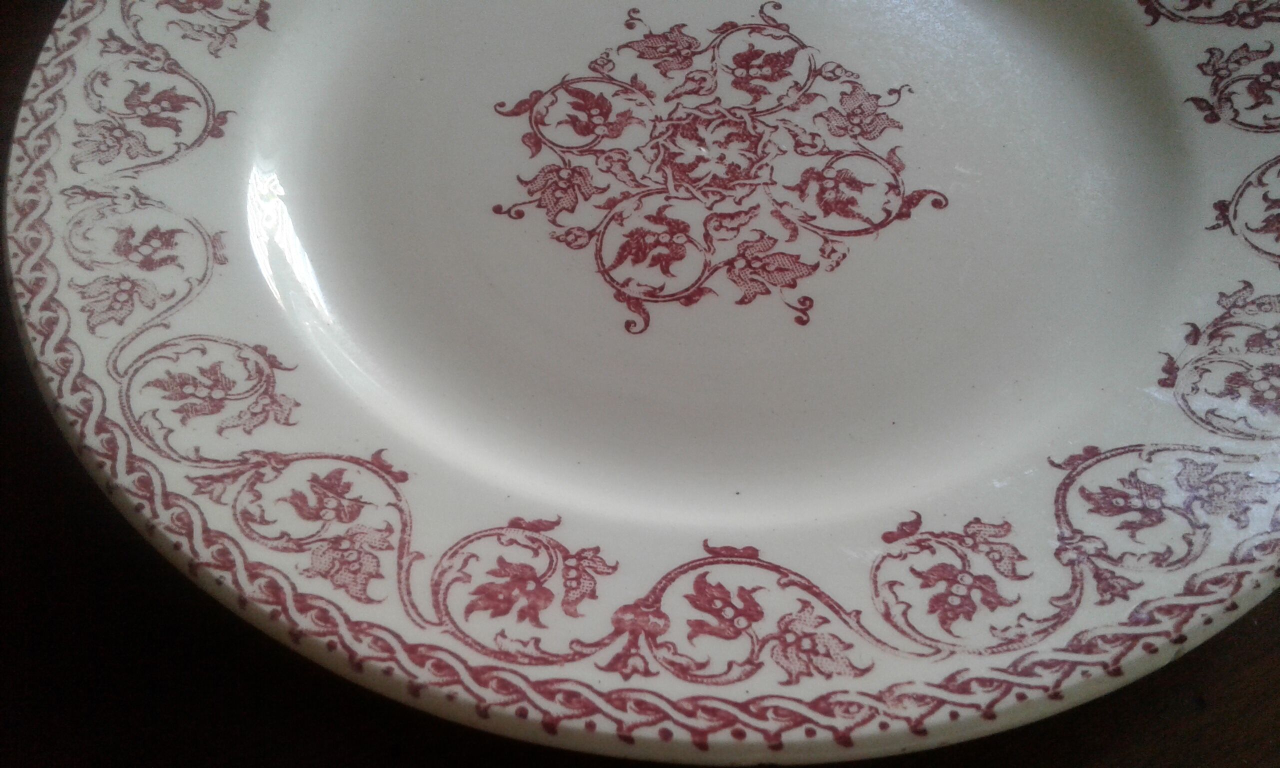 2 plates iron earth model Brienne. HB>