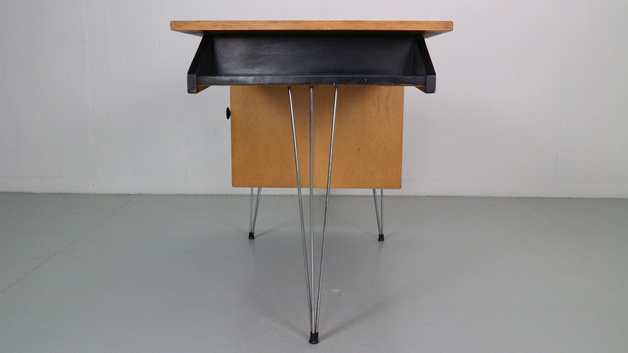 Cees Braakman Desk for Pastoe with Hairpin Legs, 1950 Dutch Design