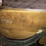 A schoolmaster's desk and chairs