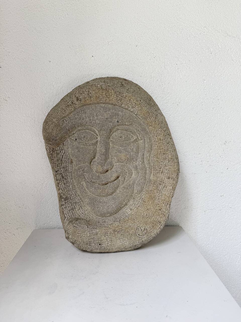 Stone sculpture 1950 face