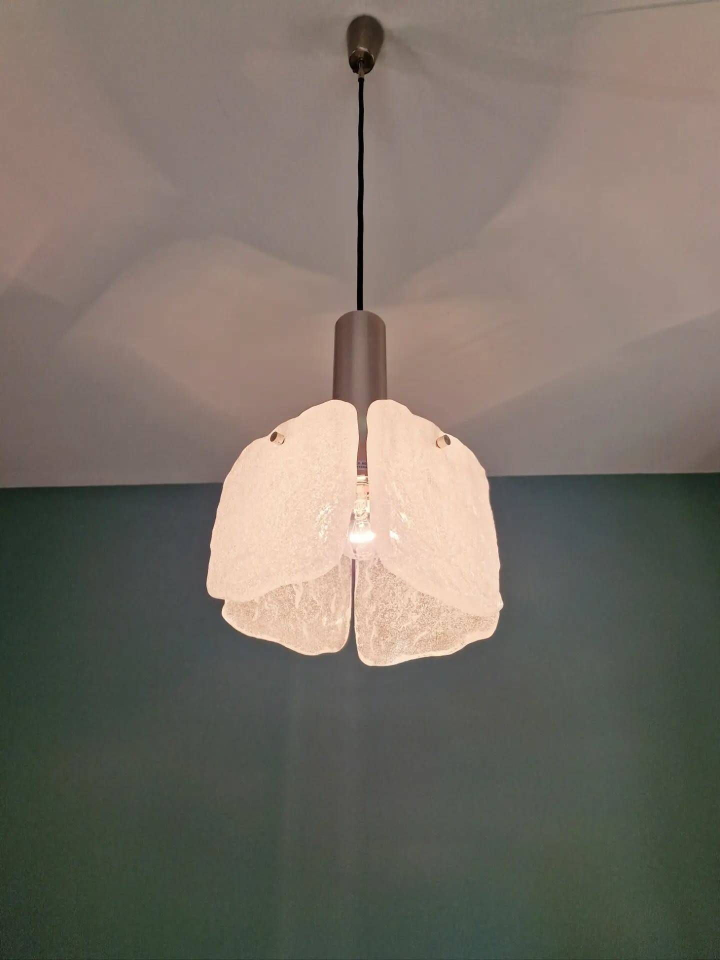 Frosted glass suspension, Kalmar Francken, 1970