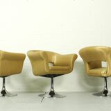 Set of 3 Vintage Swedish design Johanson 'Largo' swivel chairs, 1990s
