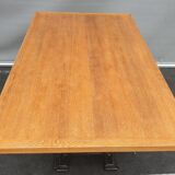 Industrial table cast iron base up to 6 guests