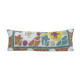 10" x 30" Lumbar King Bed Vintage Cotton Suzani Pillow Cover, Exquisite White Washed Colorful