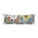 10" x 30" Lumbar King Bed Vintage Cotton Suzani Pillow Cover, Exquisite White Washed Colorful