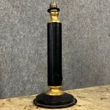 Pied lampe vintage en cuir des années 50, Le Tanneur