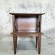 Oak bedside table with crossbars