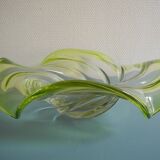 Large crystal art cup vannes deco vintage french crystal cup