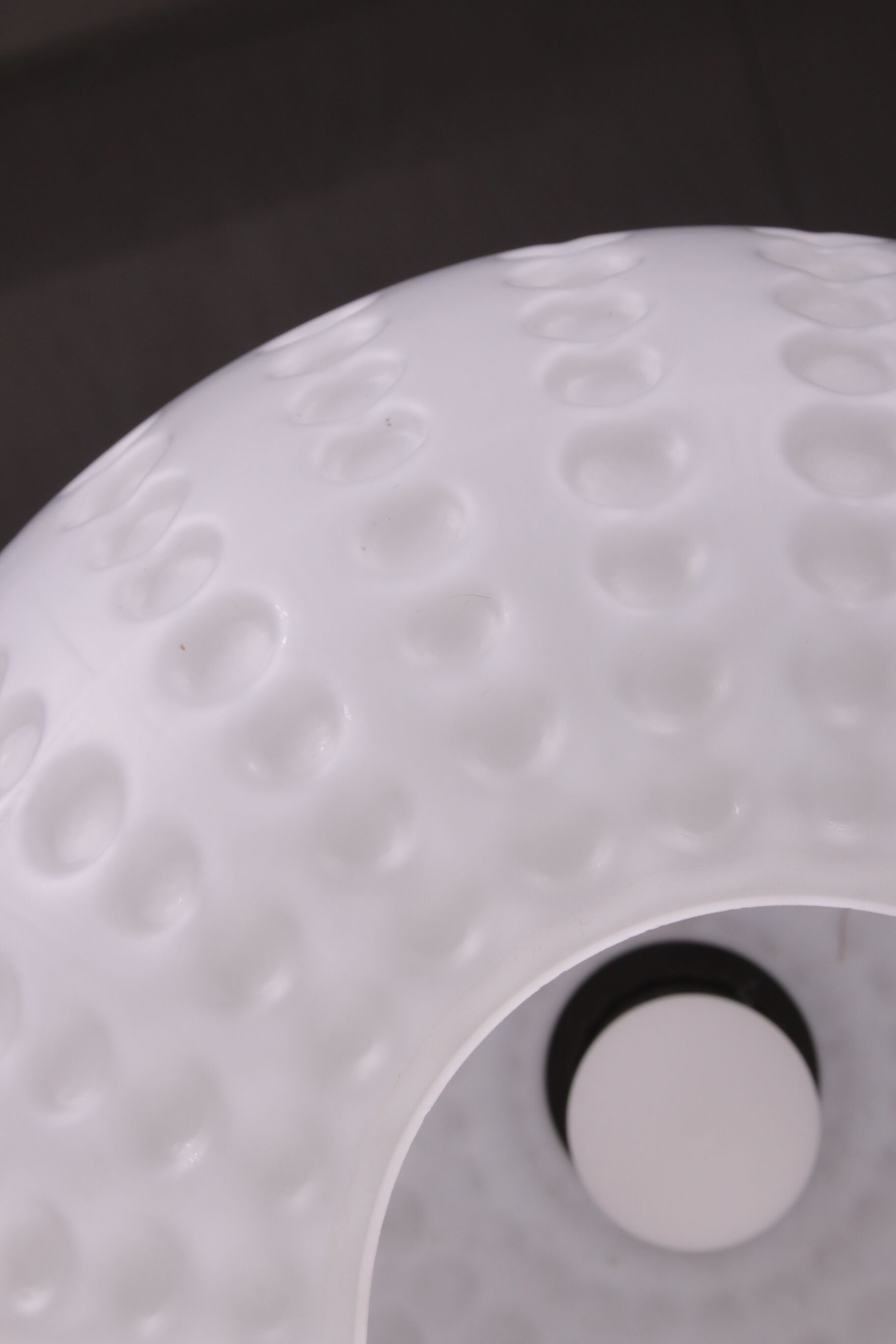 Vintage milk glass hanging lamp by Peill und Putzler, 1960s