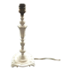 White patinated bronze lamp base