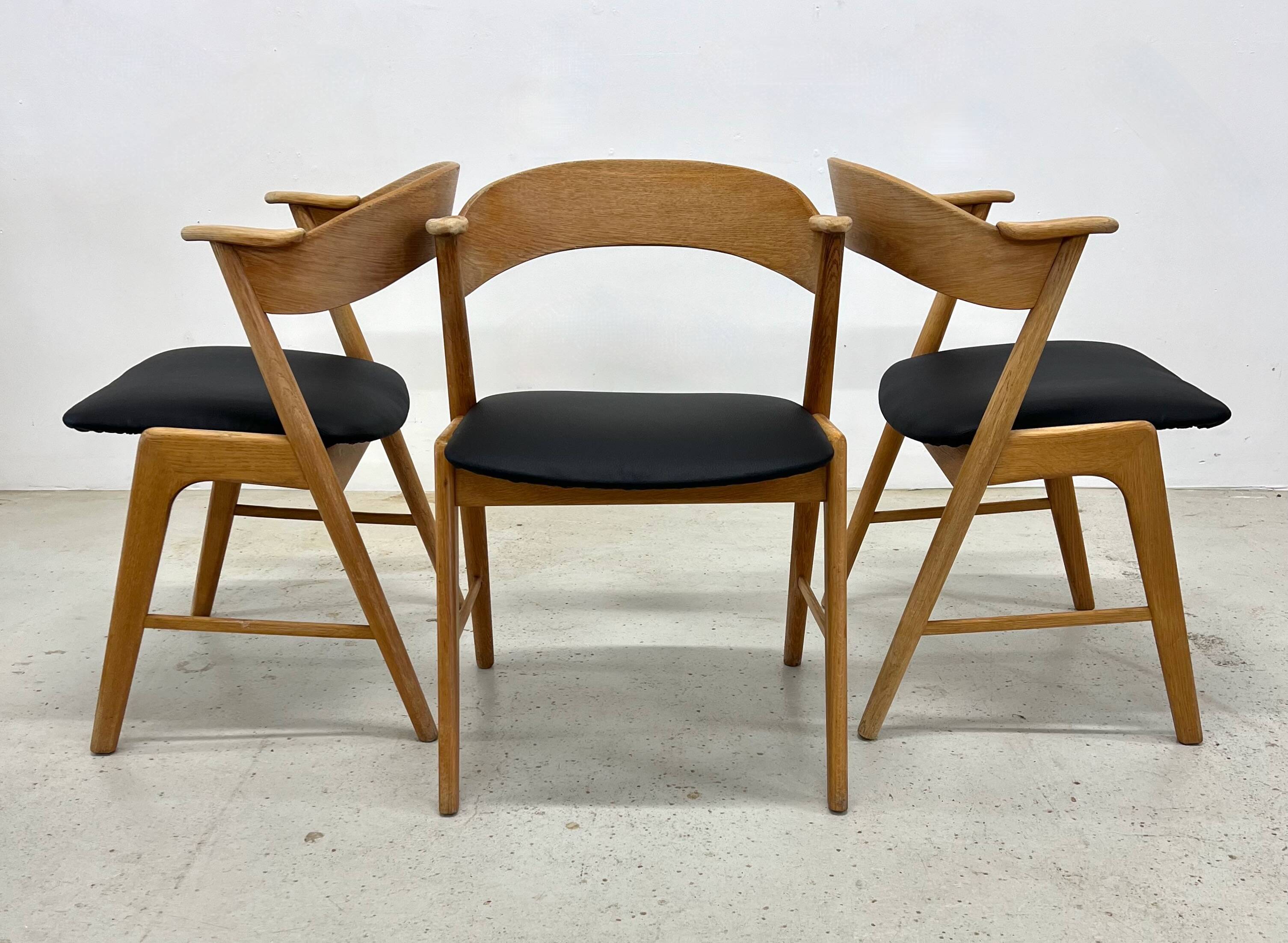 Kai Kristiansen Model 32 Dining Chairs, Korup Møbelfabrik.