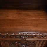 Narrow Oak Display Cabinet, Louis XIII style – Late 19th century