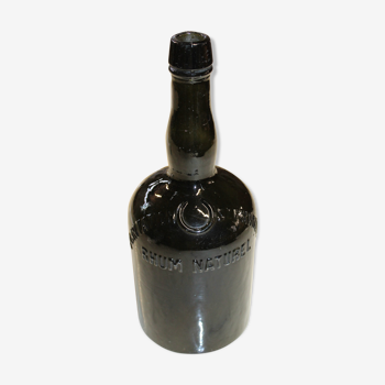 Old smoked glass bottle