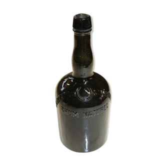 Old smoked glass bottle