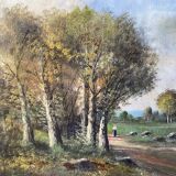 Paysage fin XIXE début XXÈME siècle
