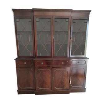 English style library in mahogany veneer circa 1960