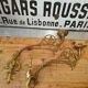 Set of two large antique brass candle wall sconces.