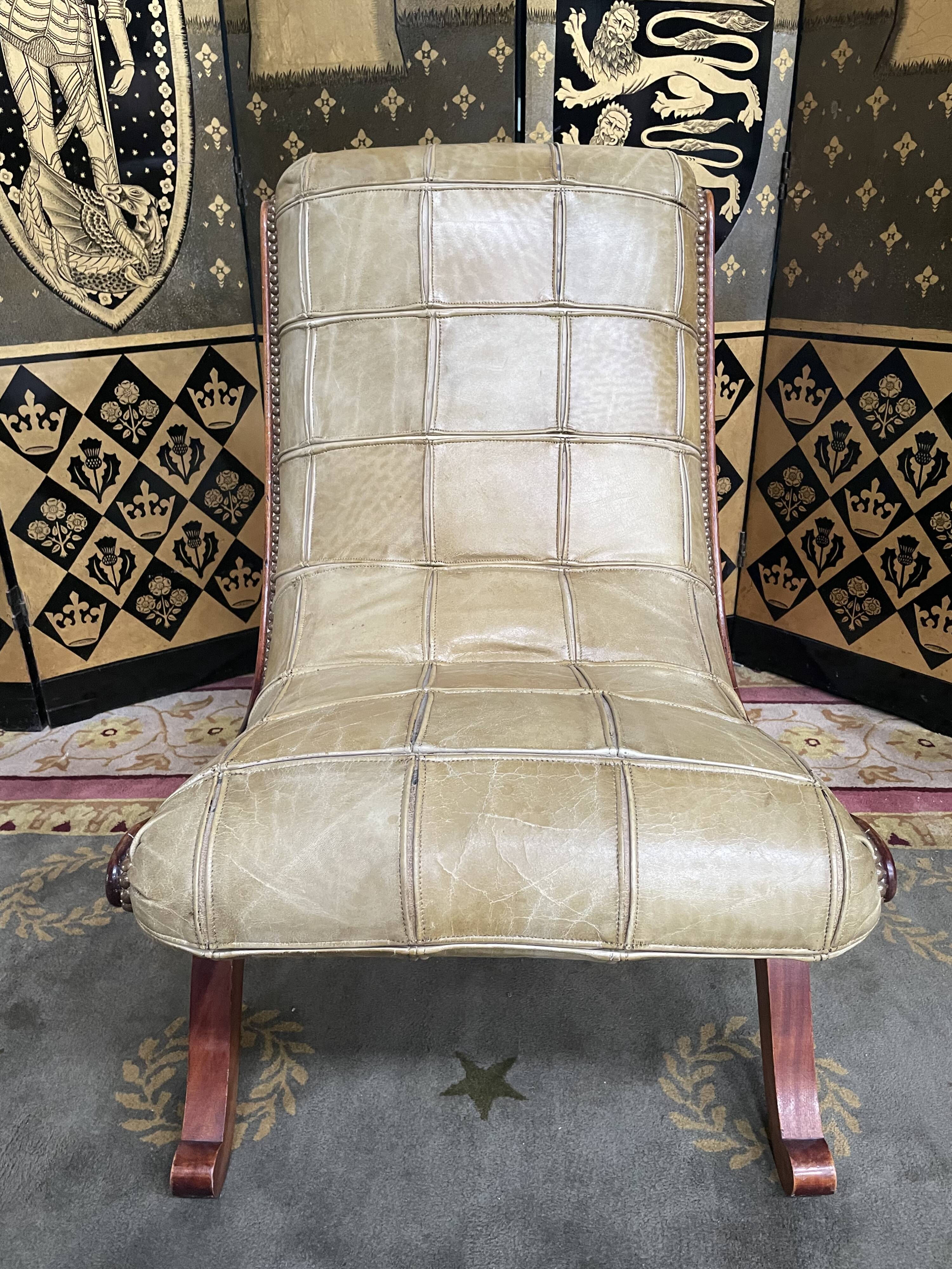 Armchair - Chesterfield leather driver