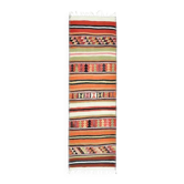 Vintage Turkish Oushak Handmade Wool Cotton Orange Runner Rug 97x315
