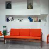 Scandinavian 3-seater teak bench