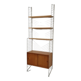 Pinewood wall unit by Nils “Nisse” Strinning for String, Sweden 1950's