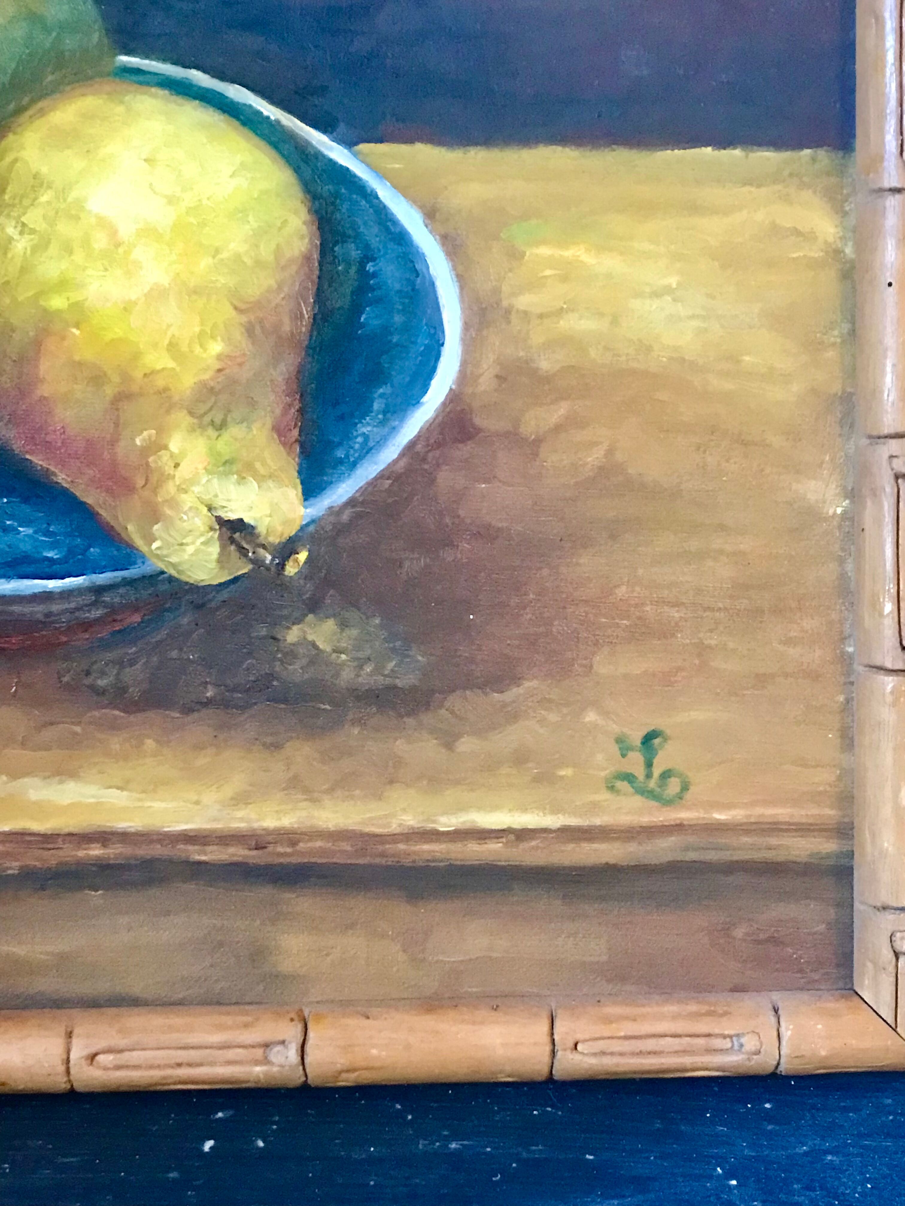 Pair of pear canvases