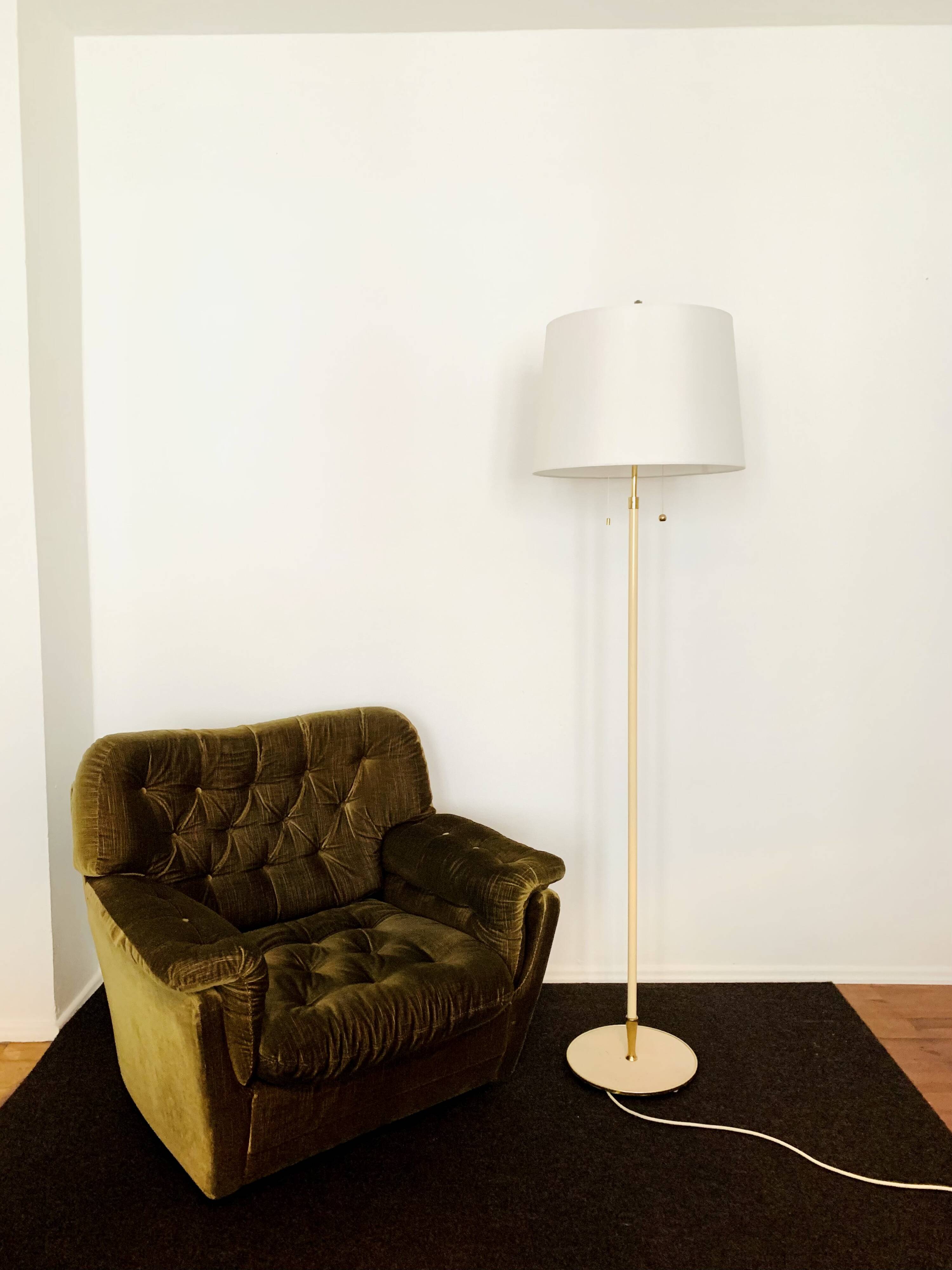 Brass Floor Lamp by Vereinigte Werkstätten