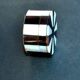 Vintage round box in mother-of-pearl and tortoiseshell-style resin - ring sizer pillbox snuff box