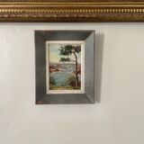 Old seaside painting