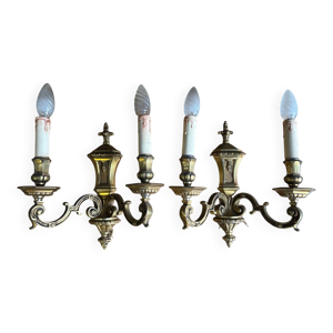 2 appliques anciennes - bronze bras