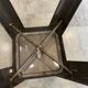 Genuine TOLIX H75 industrial high bar stool, stackable, varnished metal.