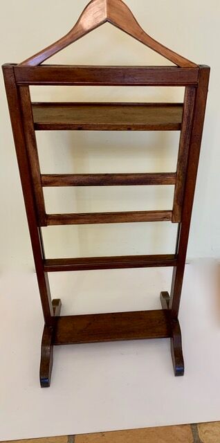 19th century walnut chamber valet