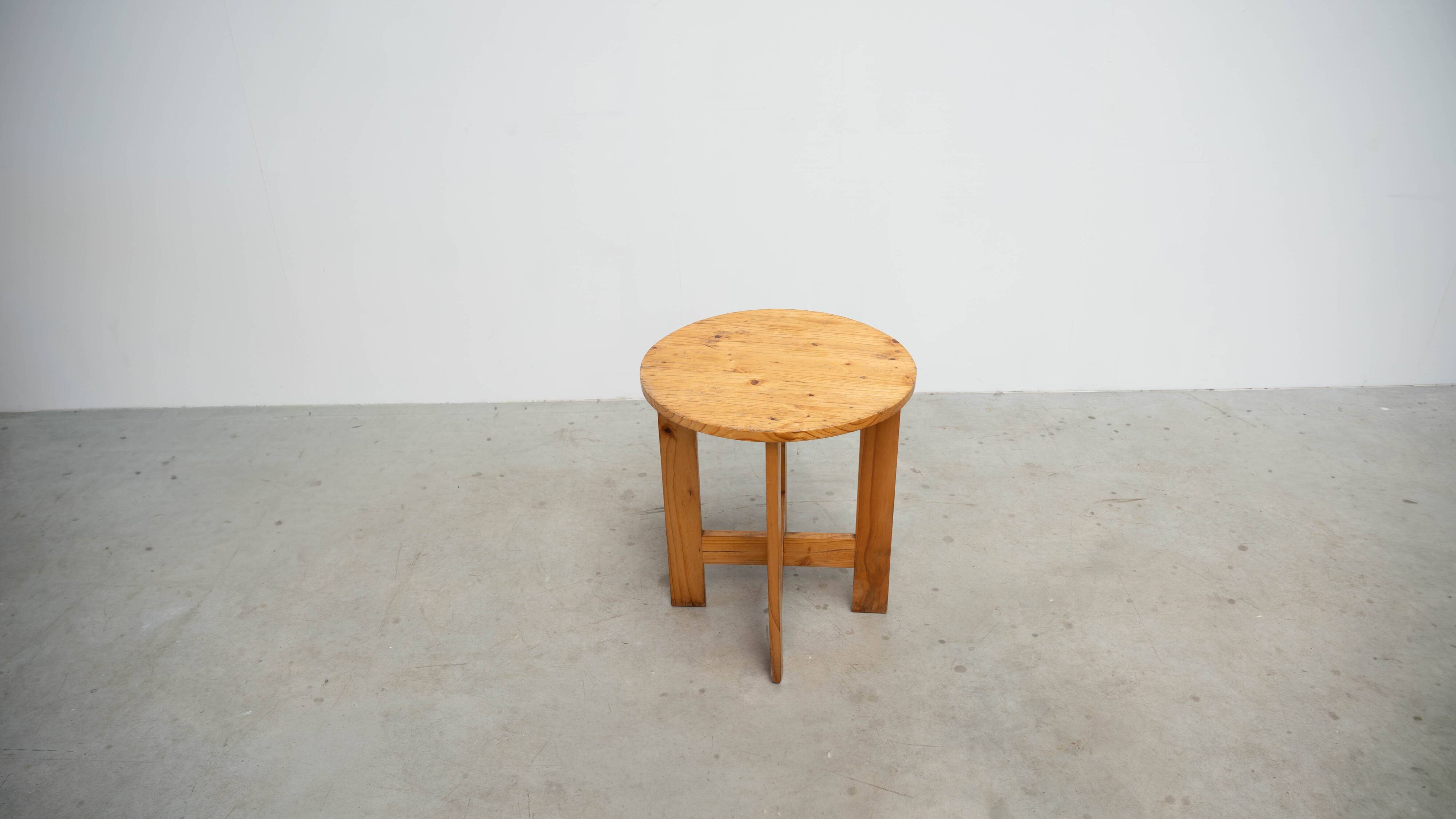 French pine side table