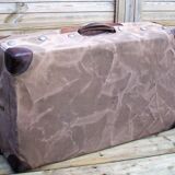 Old leather suitcase