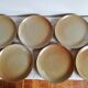 Service 12 assiettes plates grès Village NCF France